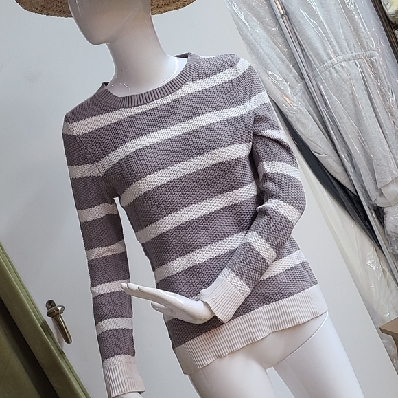 Alfred Sung Striped Sweater - Picture 2 of 10